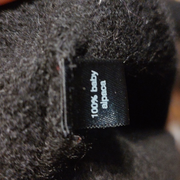 Peruvian Connection Baby Alpaca Sweater Black M - Picture 4 of 9